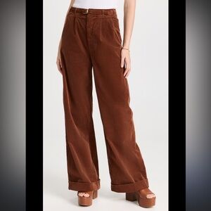 MOTHER The big-league prep cuff heel pants